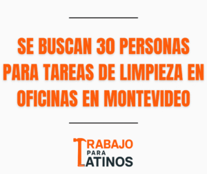trabajo de limpieza en Montevideo
