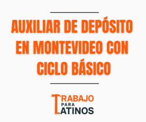 auxiliar de deposito en Montevideo