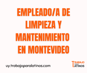 empleo de limpieza en Montevideo