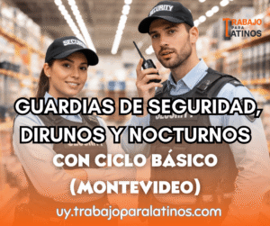 guardia de seguridad en Montevideo
