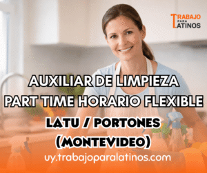 Auxiliar de limpieza en Montevideo