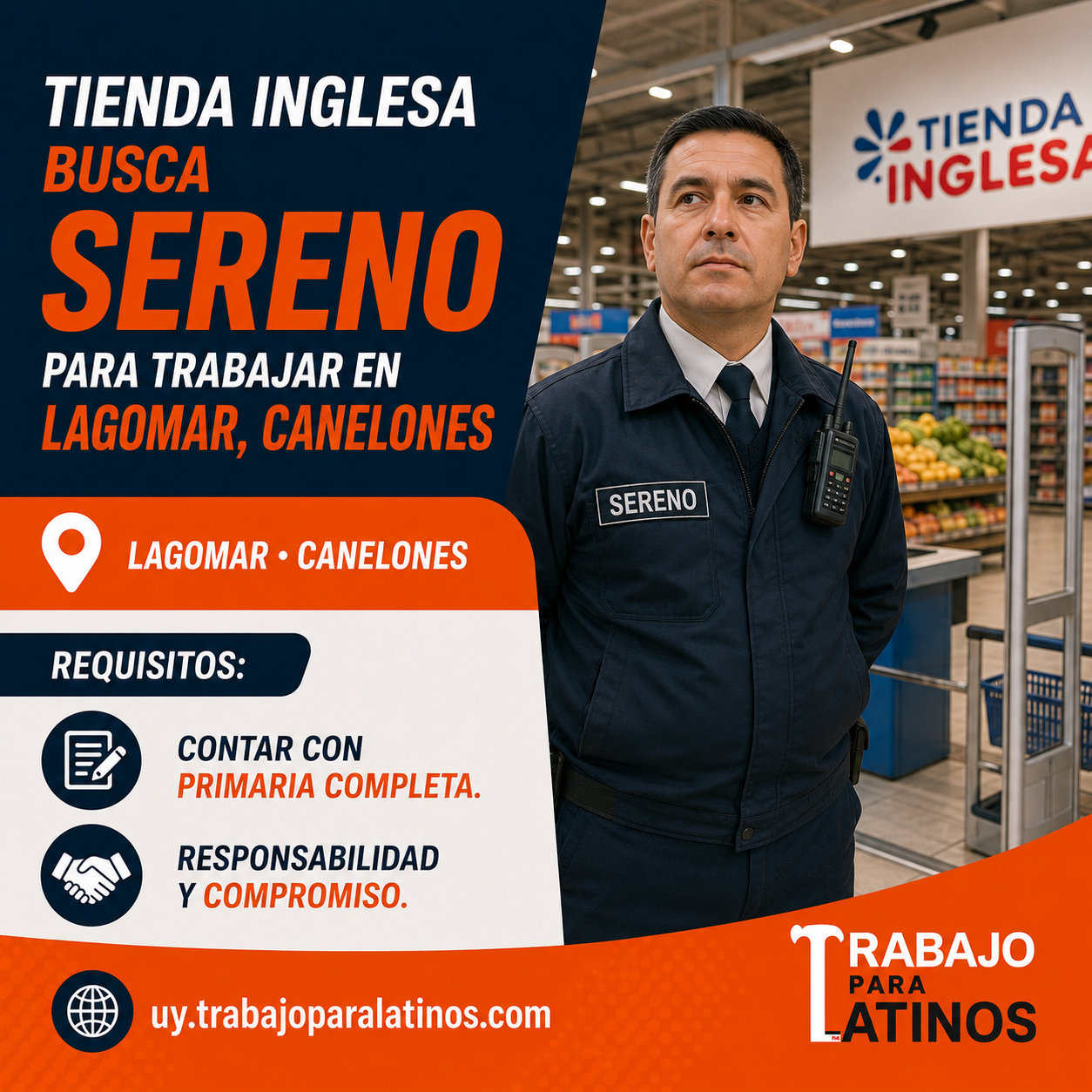 Sereno para Tienda Inglesa en Lagomar