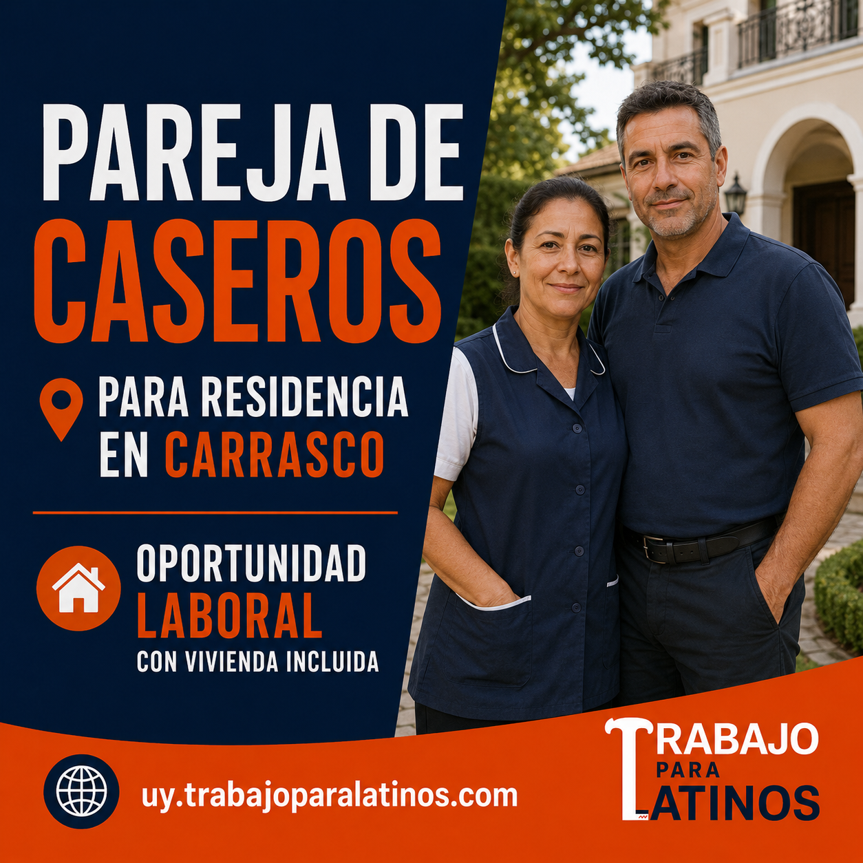 Pareja de caseros en Carrasco
