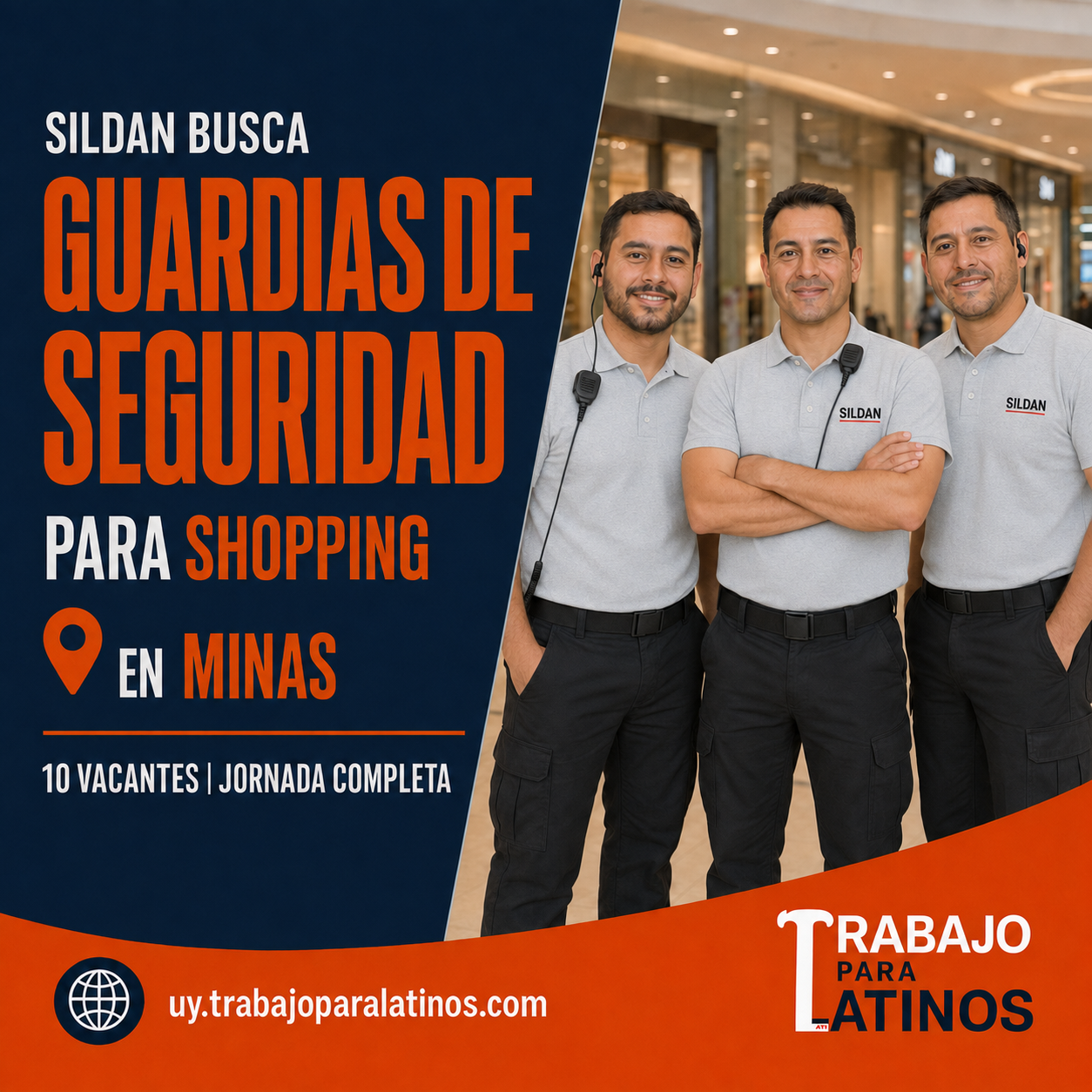 guardia de seguridad para shopping en Minas